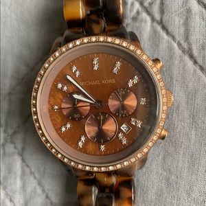 Michael Kors tortoise watch